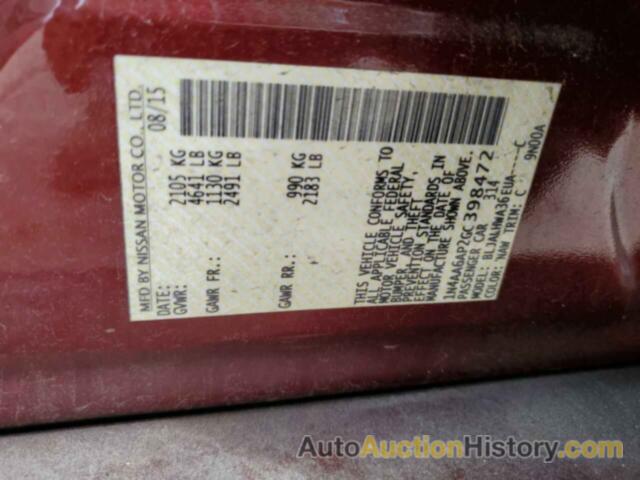 NISSAN MAXIMA 3.5S, 1N4AA6AP2GC398472