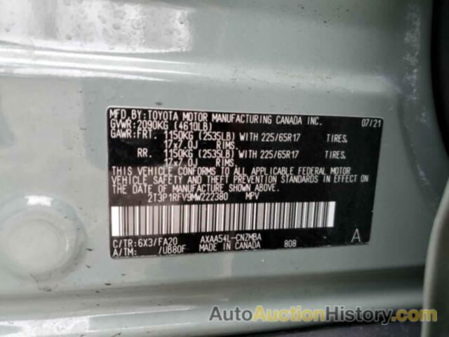 TOYOTA RAV4 XLE, 2T3P1RFV9MW222380