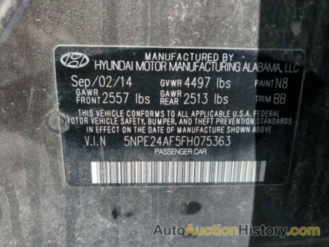 HYUNDAI SONATA SE, 5NPE24AF5FH075363