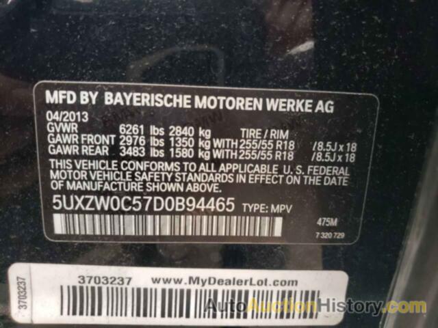 BMW X5 XDRIVE35D, 5UXZW0C57D0B94465