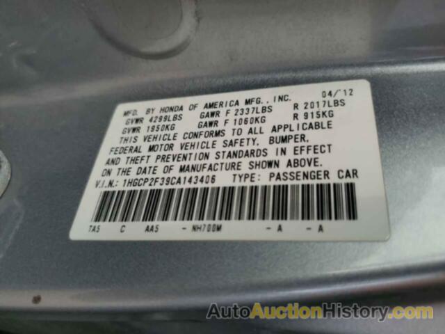 HONDA ACCORD LX, 1HGCP2F39CA143406