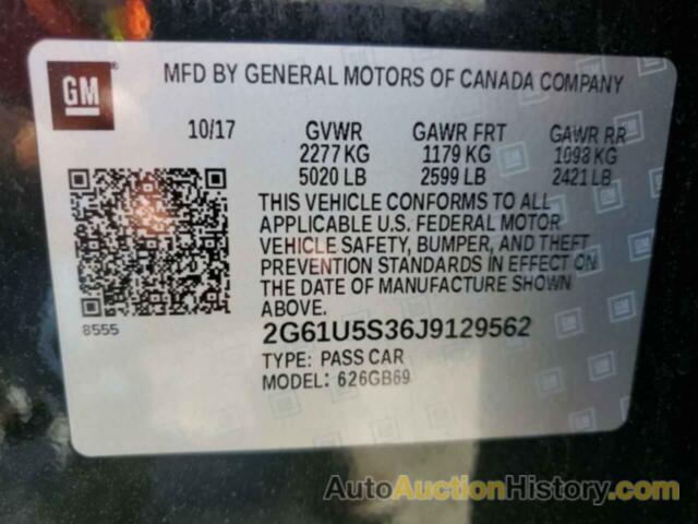 CADILLAC XTS, 2G61U5S36J9129562