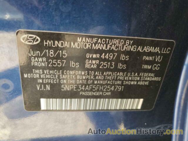 HYUNDAI SONATA SPORT, 5NPE34AF5FH254791