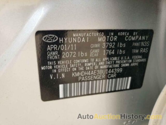 HYUNDAI ELANTRA GLS, KMHDH4AE3BU144399