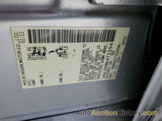 NISSAN ALTIMA BASE, 1N4AL2AP9BN471594