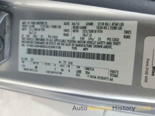 FORD ESCAPE SEL, 1FMCU0H95DUD56118