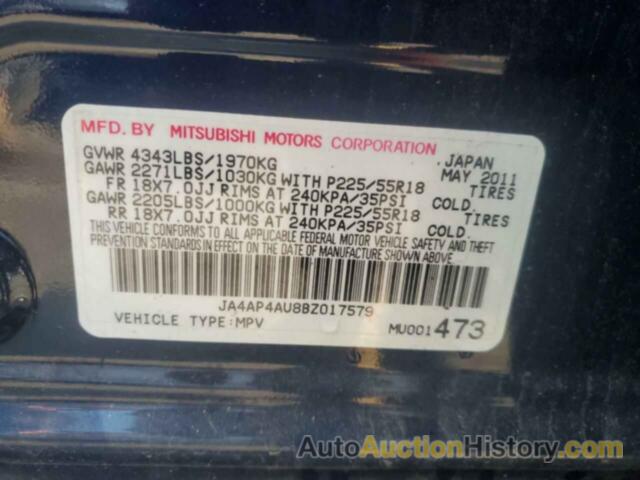 MITSUBISHI OUTLANDER SE, JA4AP4AU8BZ017579