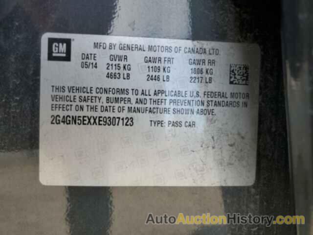 BUICK REGAL PREMIUM, 2G4GN5EXXE9307123