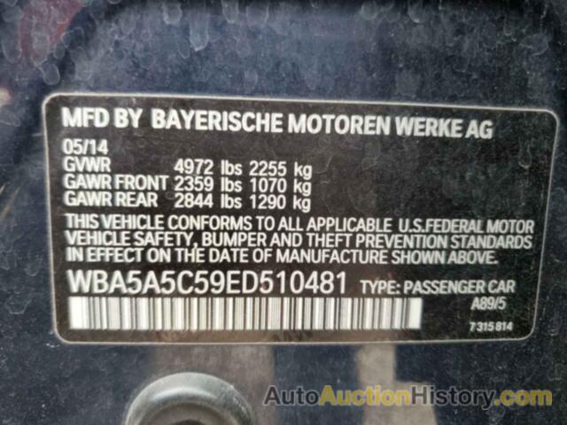 BMW 5 SERIES I, WBA5A5C59ED510481
