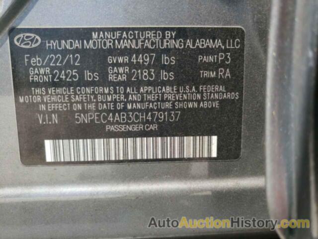 HYUNDAI SONATA SE, 5NPEC4AB3CH479137