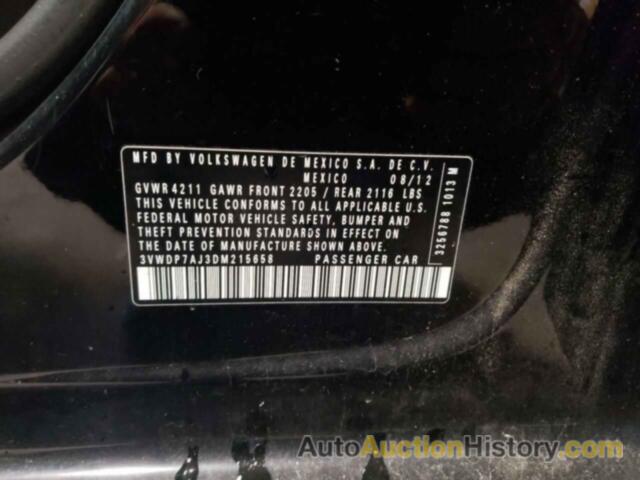 VOLKSWAGEN JETTA SE, 3VWDP7AJ3DM215658