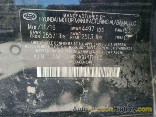 HYUNDAI SONATA SPORT, 5NPE34AF9GH411465