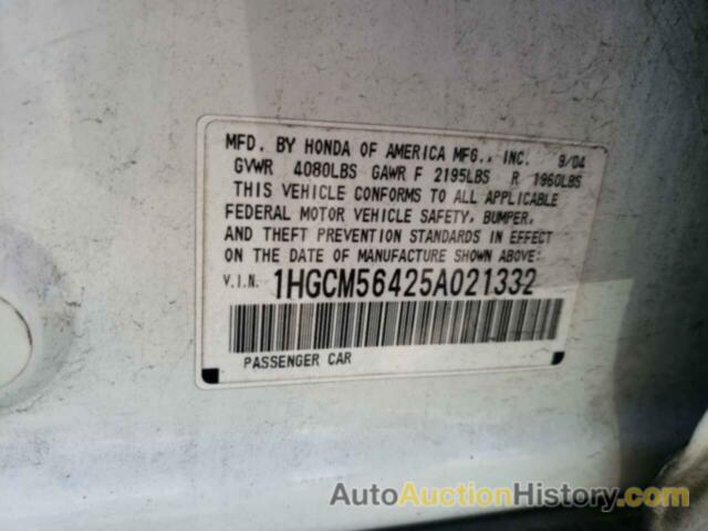 HONDA ACCORD LX, 1HGCM56425A021332