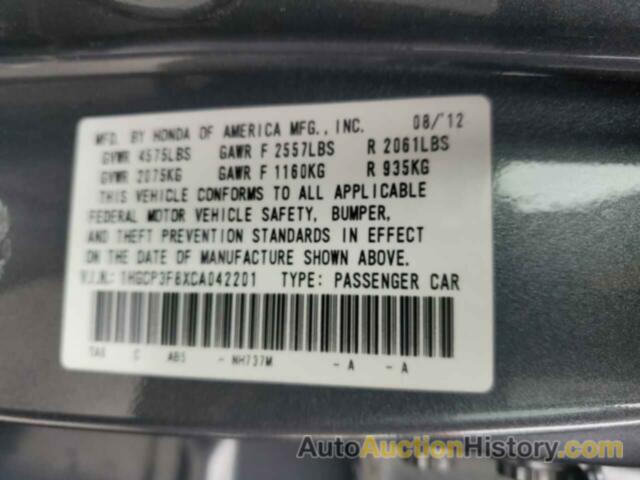 HONDA ACCORD EXL, 1HGCP3F8XCA042201