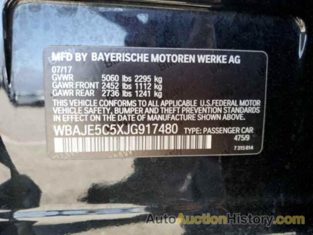 BMW 5 SERIES I, WBAJE5C5XJG917480
