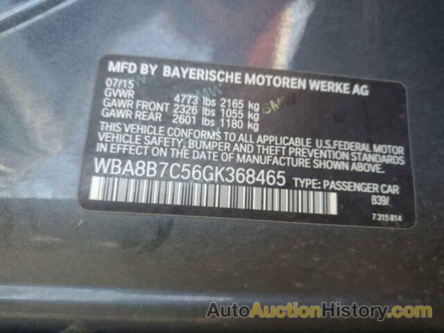 BMW 3 SERIES XI, WBA8B7C56GK368465