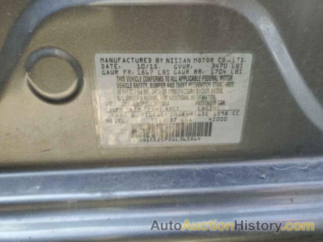 NISSAN VERSA S, 3N1CE2CP2GL365864