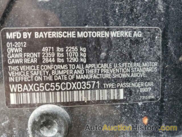 BMW 5 SERIES I, WBAXG5C55CDX03571