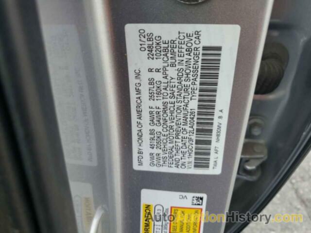 HONDA ACCORD HYBRID, 1HGCV3F12LA004261