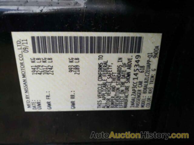 NISSAN ALTIMA BASE, 1N4AL2AP3CC145349