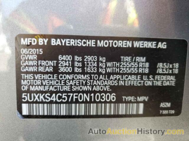 BMW X5 XDRIVE35D, 5UXKS4C57F0N10306