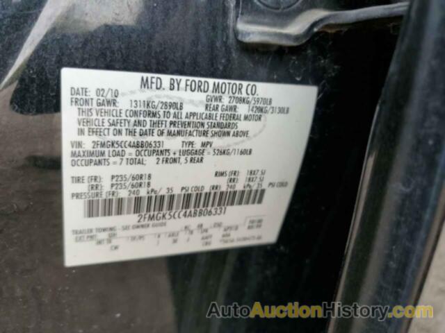 FORD FLEX SEL, 2FMGK5CC4ABB06331