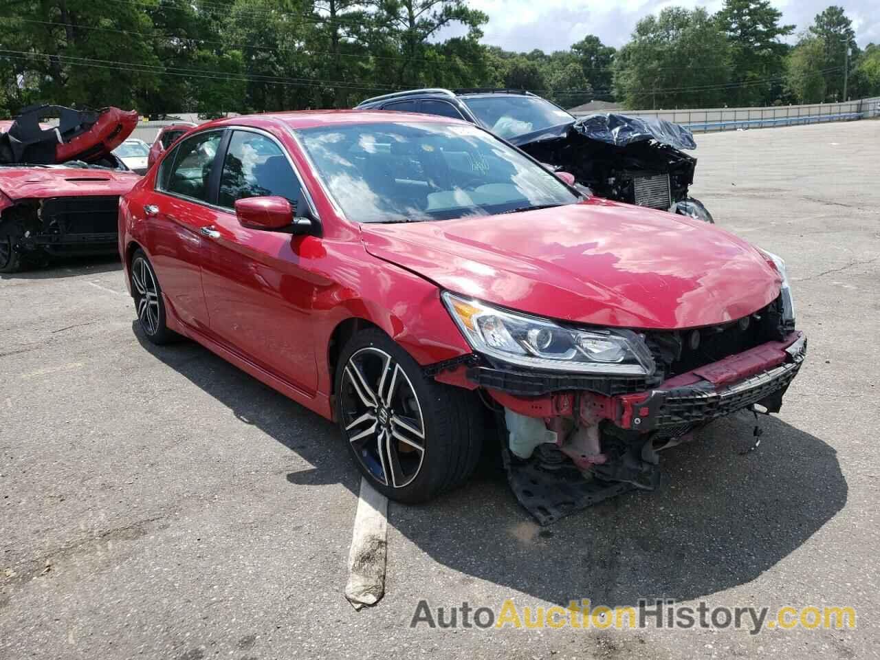 2016 HONDA ACCORD SPORT, 1HGCR2F51GA125595