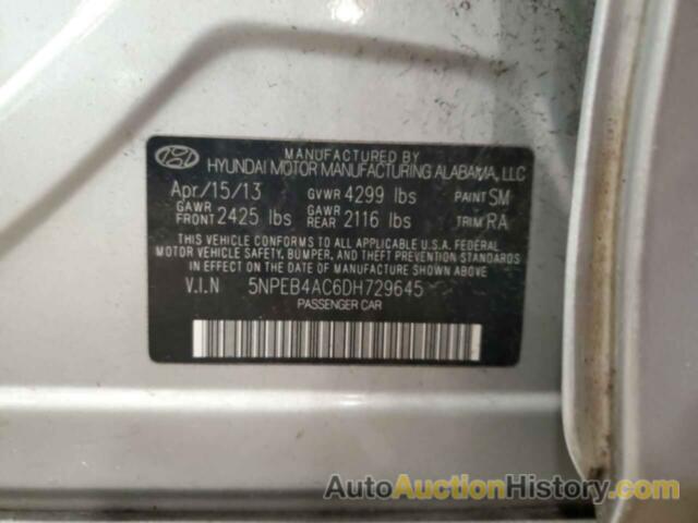 HYUNDAI SONATA GLS, 5NPEB4AC6DH729645