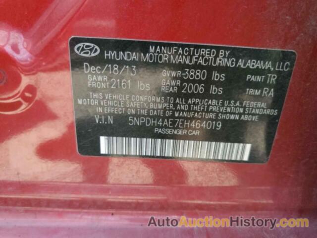 HYUNDAI ELANTRA SE, 5NPDH4AE7EH464019