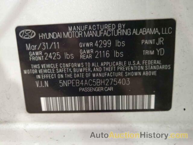 HYUNDAI SONATA GLS, 5NPEB4AC5BH275403