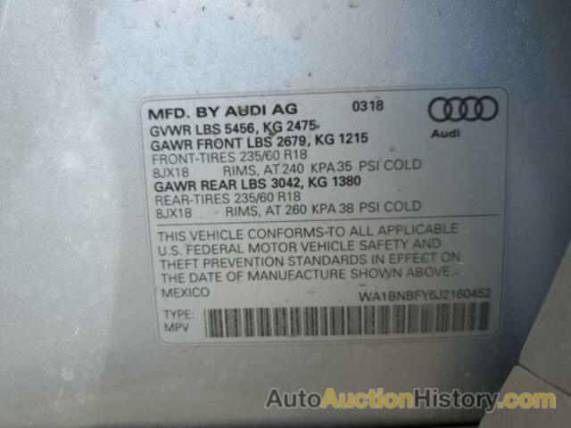 AUDI Q5 PREMIUM PLUS, WA1BNBFY6J2160452