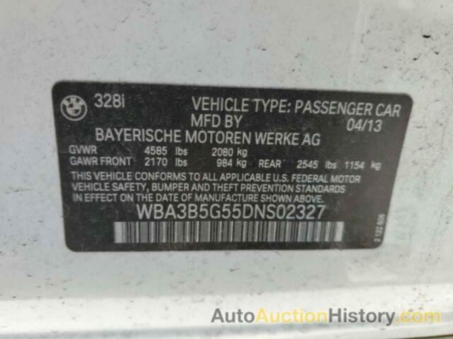 BMW 3 SERIES XI SULEV, WBA3B5G55DNS02327