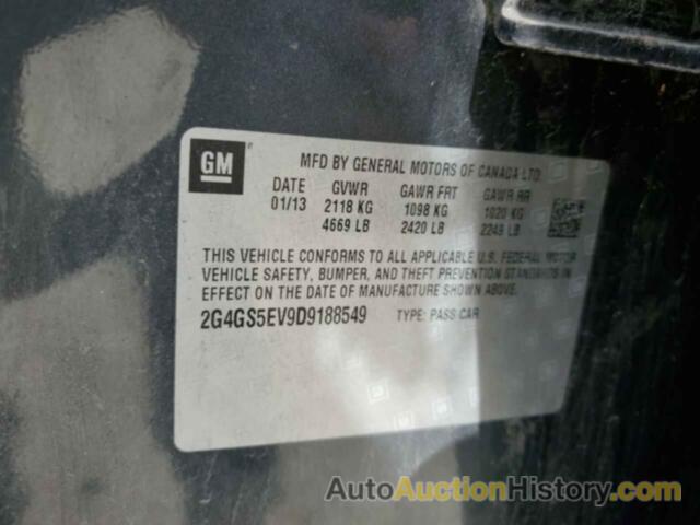 BUICK REGAL PREMIUM, 2G4GS5EV9D9188549