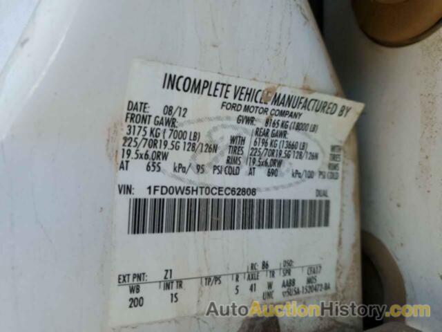 FORD F550 SUPER DUTY, 1FD0W5HT0CEC62808