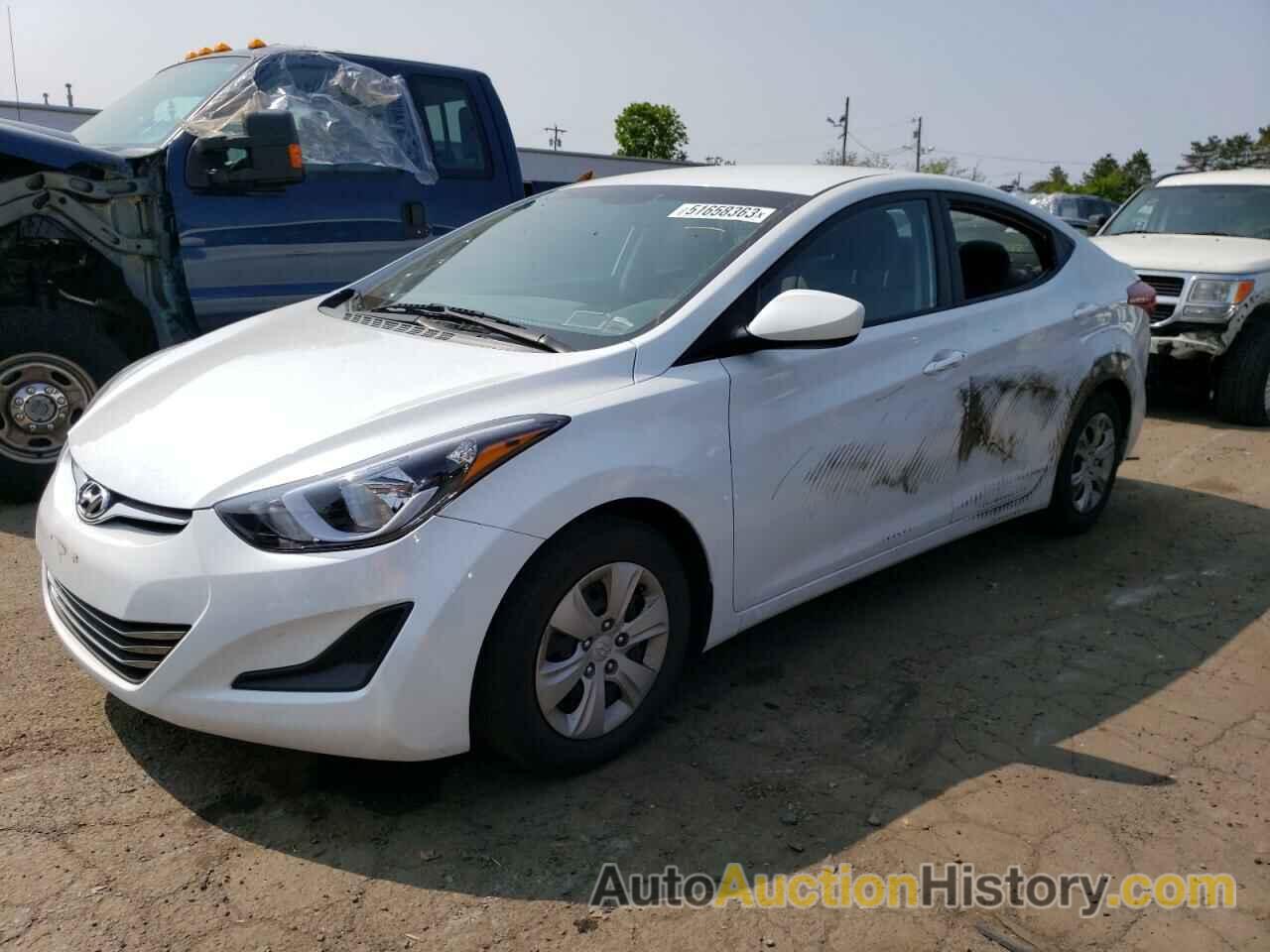 2016 HYUNDAI ELANTRA SE, 5NPDH4AE9GH785529