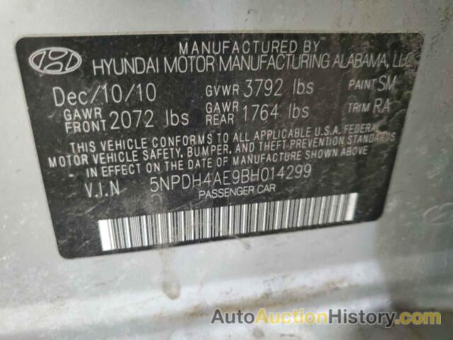 HYUNDAI ELANTRA GLS, 5NPDH4AE9BH014299