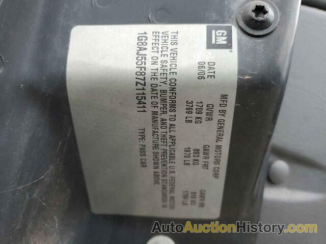 SATURN ION LEVEL 2, 1G8AJ55F87Z115411