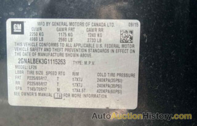 CHEVROLET EQUINOX LS, 2GNALBEK3G1115263