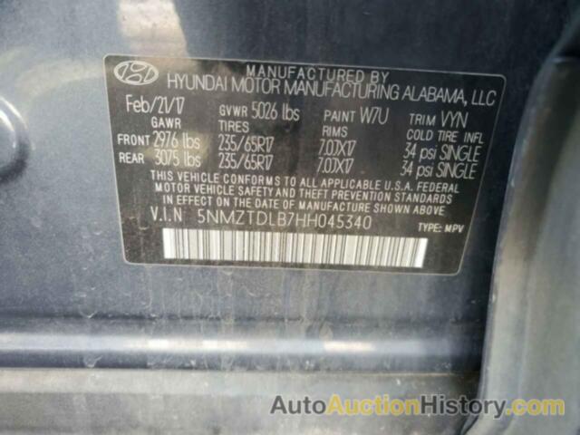 HYUNDAI SANTA FE, 5NMZTDLB7HH045340