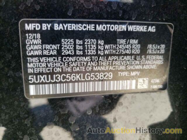 BMW X4 XDRIVE30I, 5UXUJ3C56KLG53829