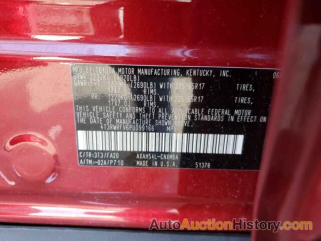 TOYOTA RAV4 XLE, 4T3RWRFV6PU099166