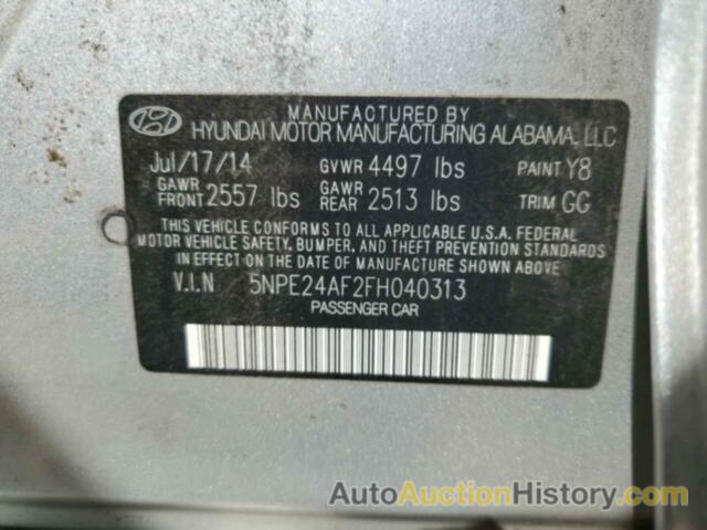 HYUNDAI SONATA SE, 5NPE24AF2FH040313