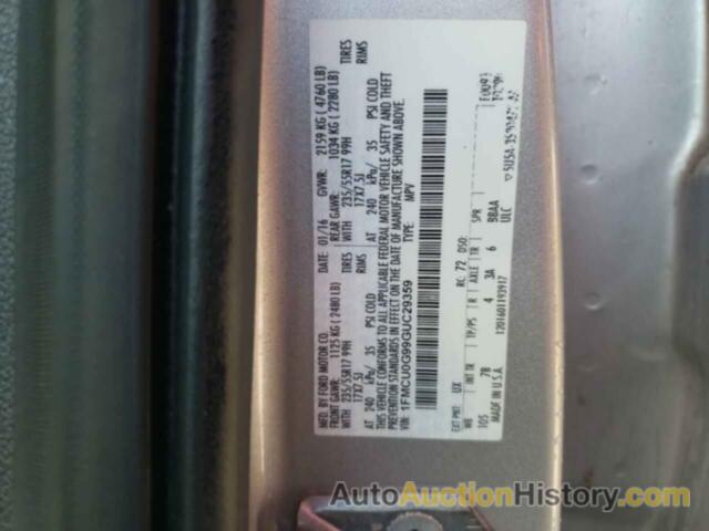 FORD ESCAPE SE, 1FMCU0G99GUC29359