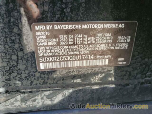 BMW X5 SDRIVE35I, 5UXKR2C53G0U17414
