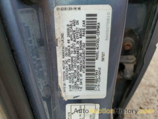 TOYOTA CAMRY LE, 4T1BE32K02U607162