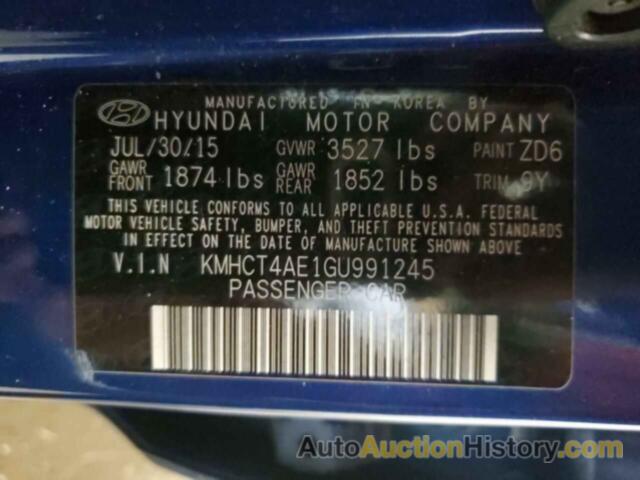 HYUNDAI ACCENT SE, KMHCT4AE1GU991245