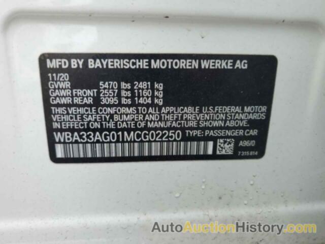 BMW 5 SERIES, WBA33AG01MCG02250