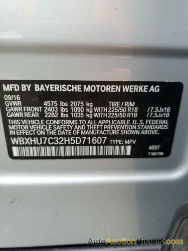 BMW X1 SDRIVE28I, WBXHU7C32H5D71607