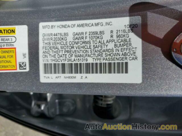 HONDA ACCORD SPORT, 1HGCV1F3XLA151319