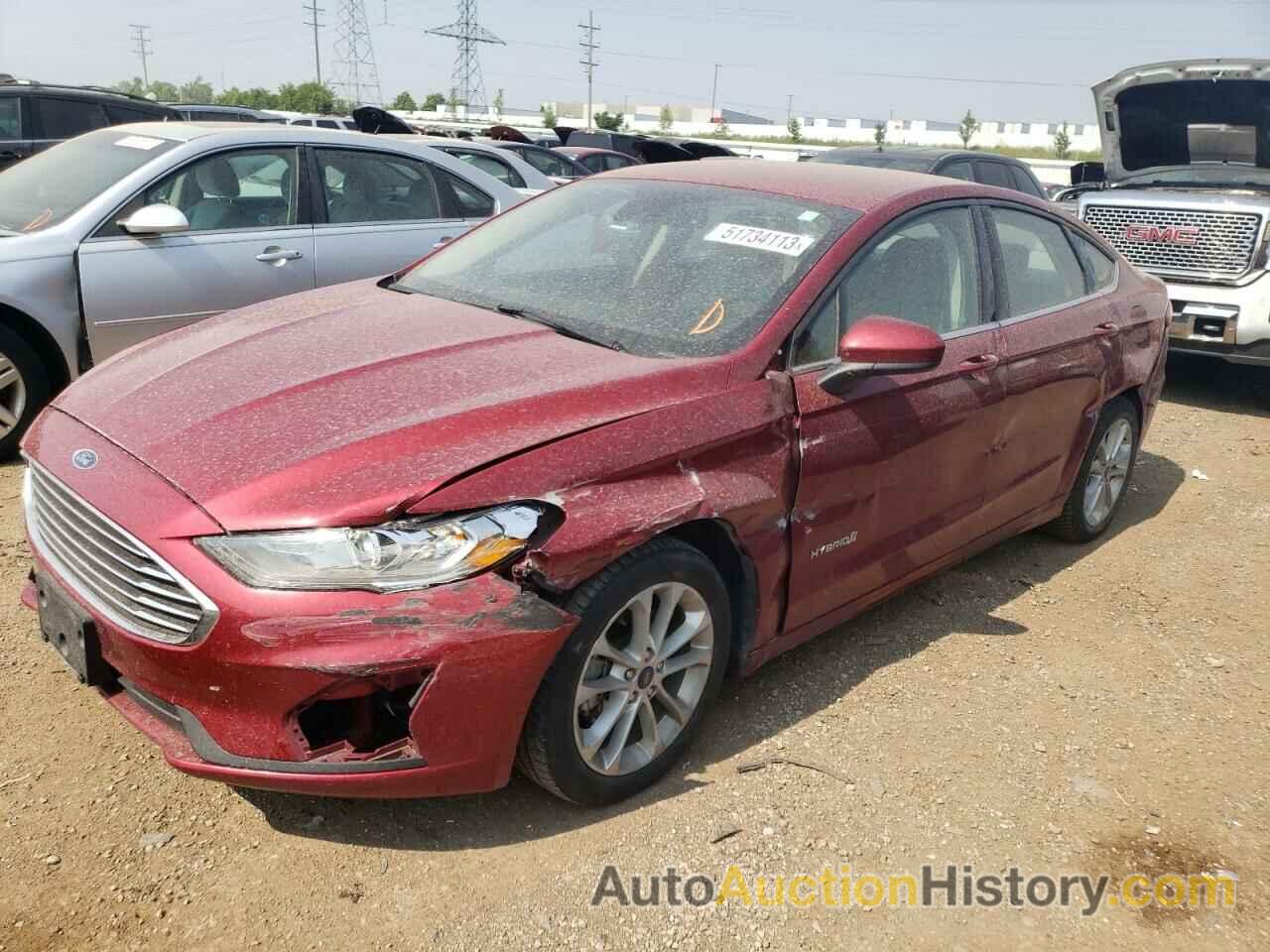 2019 FORD FUSION SE, 3FA6P0LU8KR169535